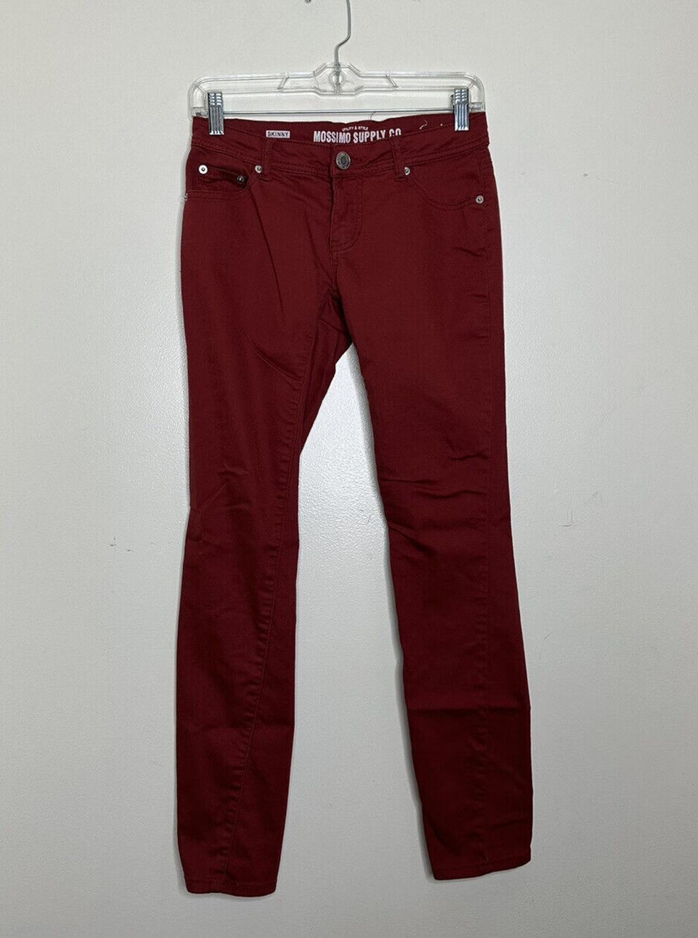 Mossimo Supply Co Skinny Pants Rust Color Burnt Sienna Juniors Size 5 Pants